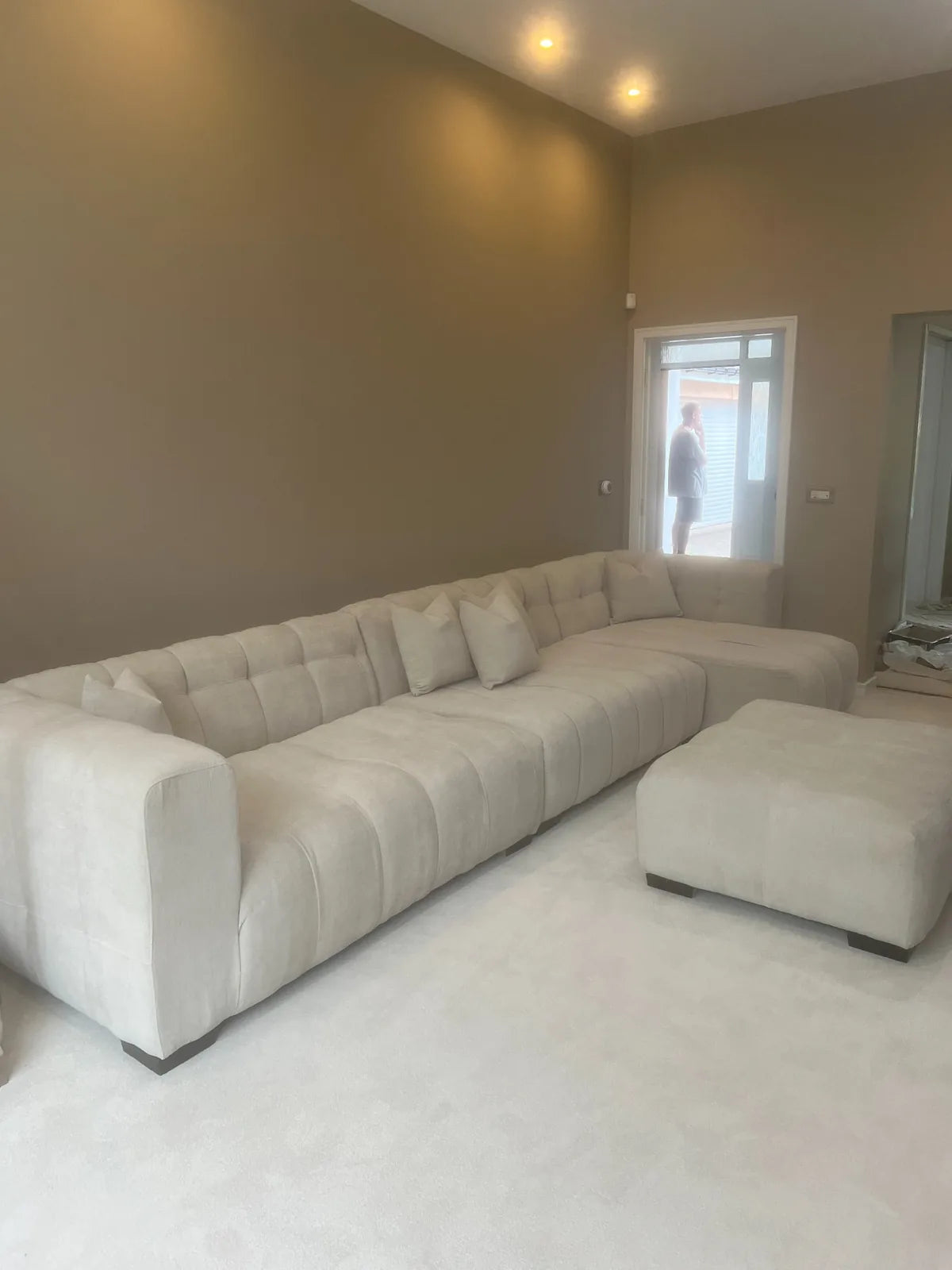 Modern cream CK Living modular sofa in a customer home