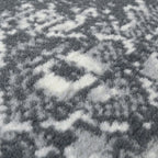 Luxury grey and white patterned sofa fabric texture close-up