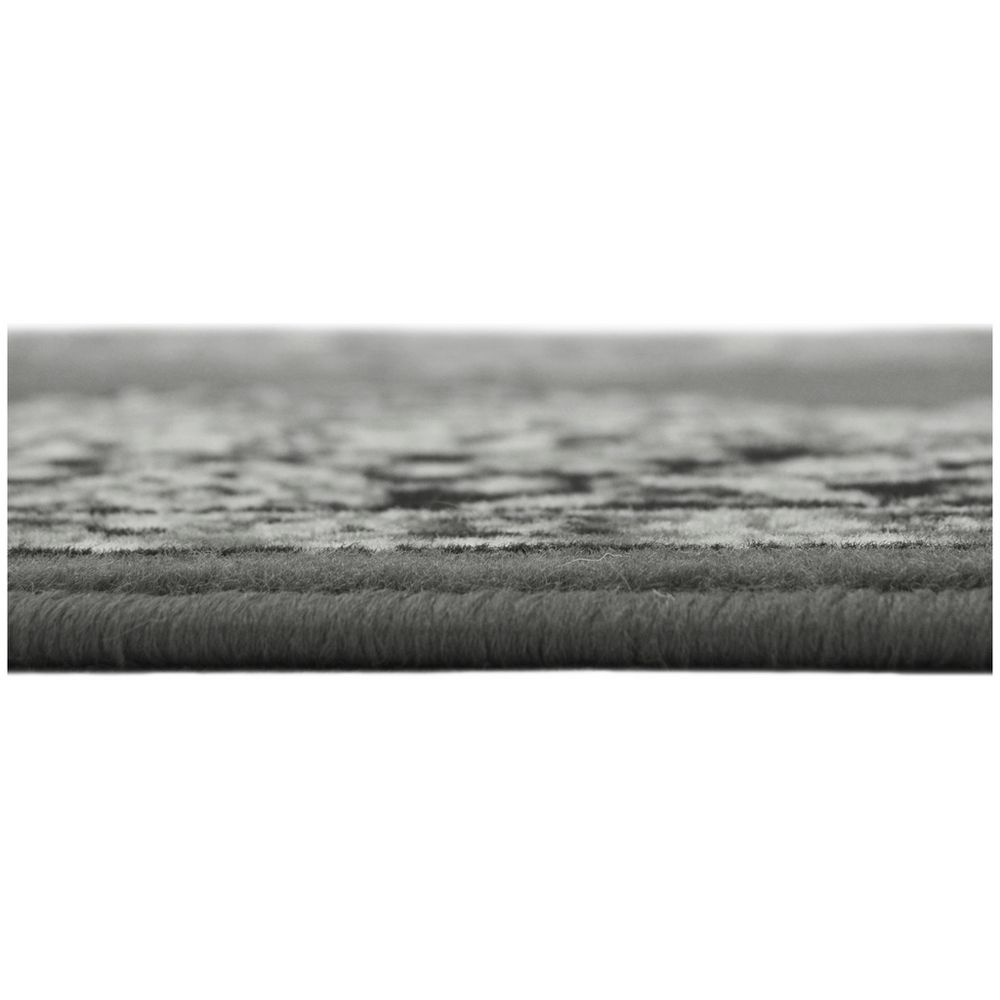 Luxury grey area rug with plush texture and patterned design for modern living spaces