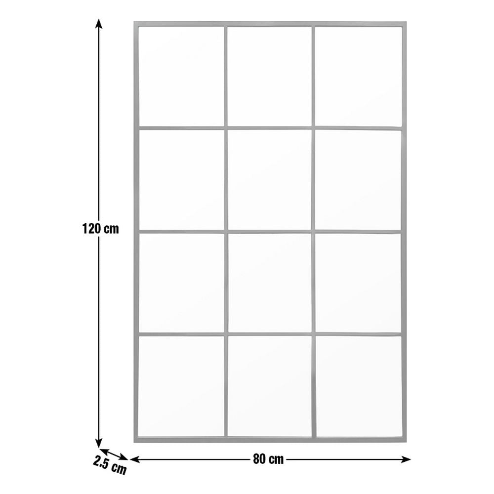 120x80cm wall panel with 12 sections, 2.5cm frame, ideal for modern home decor