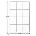 120x80cm wall panel with 12 sections, 2.5cm frame, ideal for modern home decor
