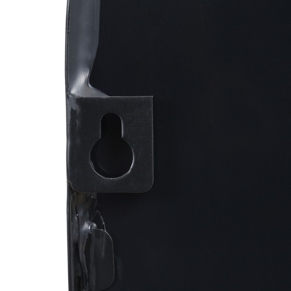 Black sofa leg with keyhole mount for easy assembly and stability