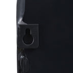 Black sofa leg with keyhole mount for easy assembly and stability