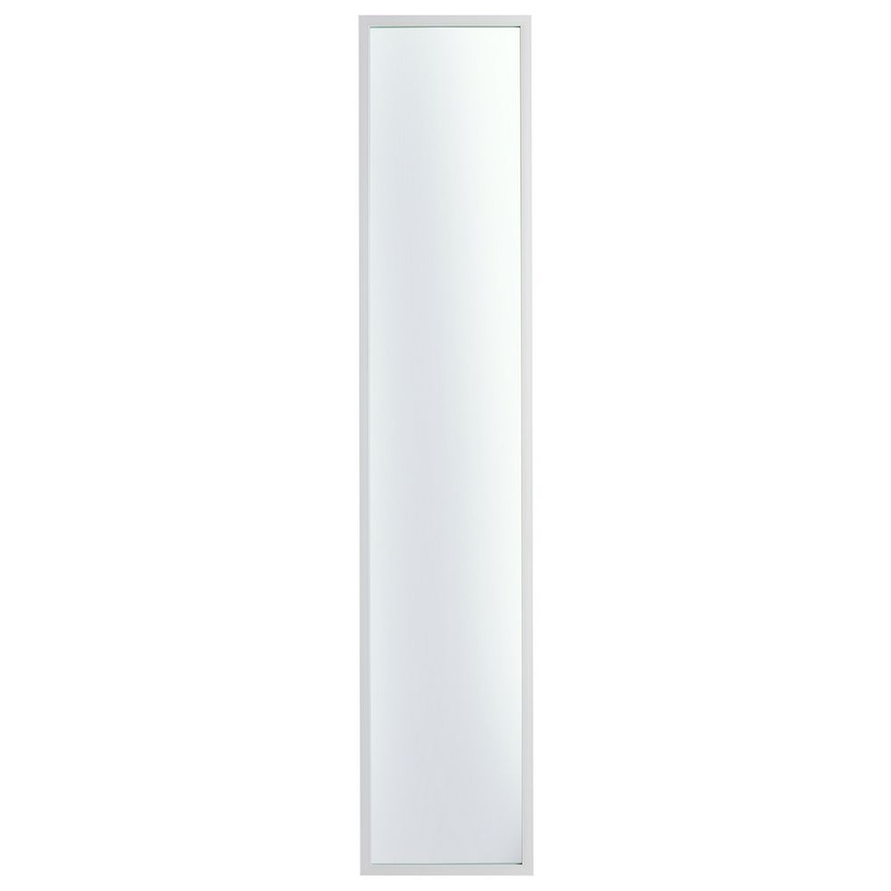 Full-length white-framed mirror for modern home decor and bedroom styling