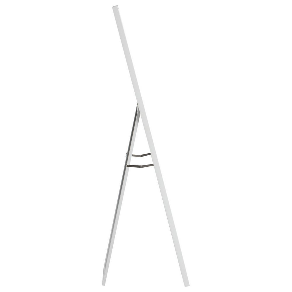 White full-length floor mirror with A-frame stand for bedroom or living room