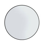 Round black-framed wall mirror for modern home decor