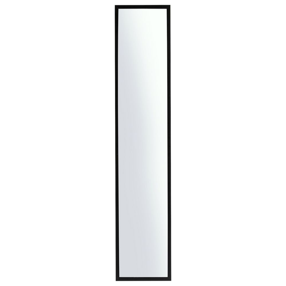 Tall black-framed full-length mirror for modern home decor