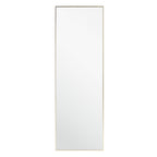 Tall full-length mirror with slim gold frame, modern luxury home decor
