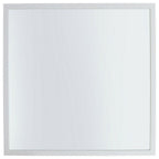 White framed square wall mirror for modern home decor