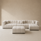 Novara Channel-Tufted Cinema Corner Sofa