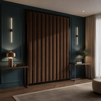 Giulia Oyster & Black Channelled Headboard