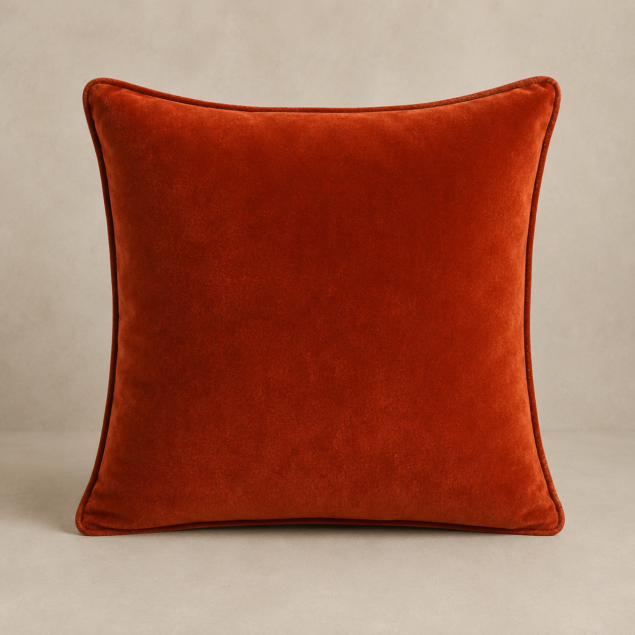 Veda Rust Velvet Decorative Cushion Cover