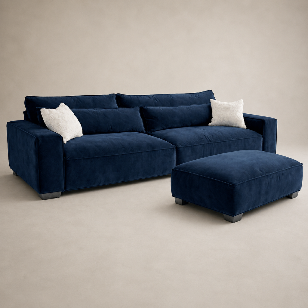 Dalton 3 Seater & Footstool Bundle