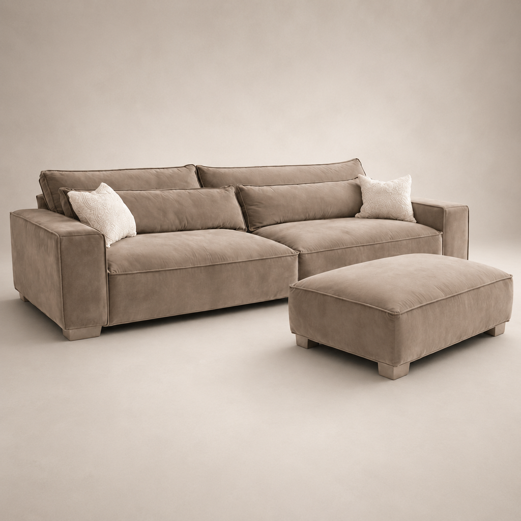 Dalton 3 Seater & Footstool Bundle