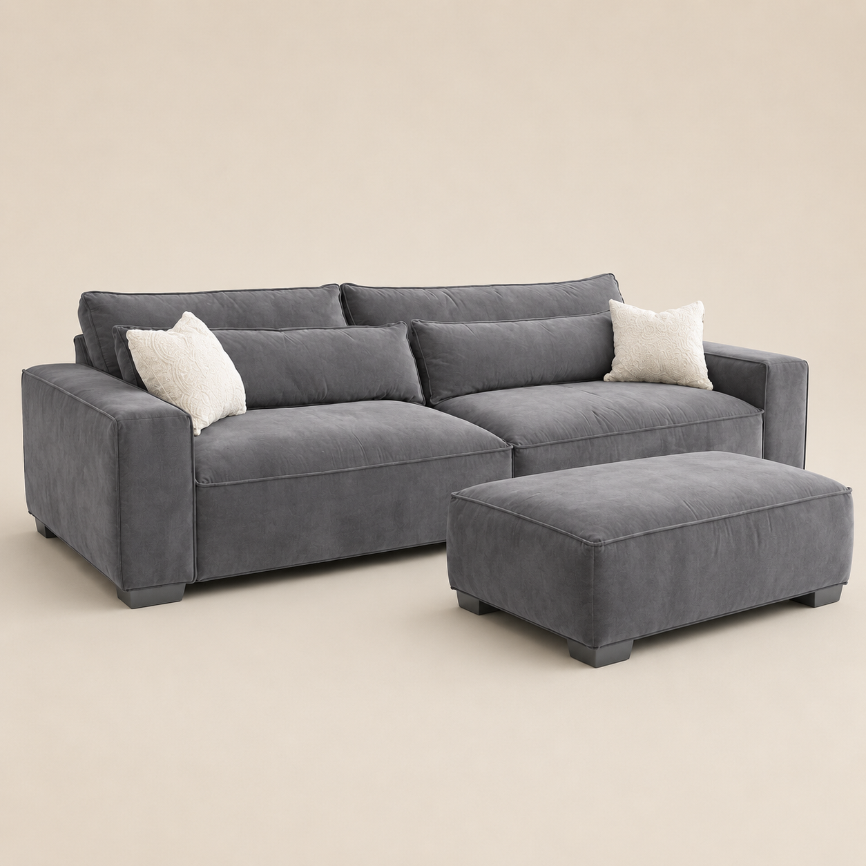 Dalton 4 Seater & Footstool Bundle