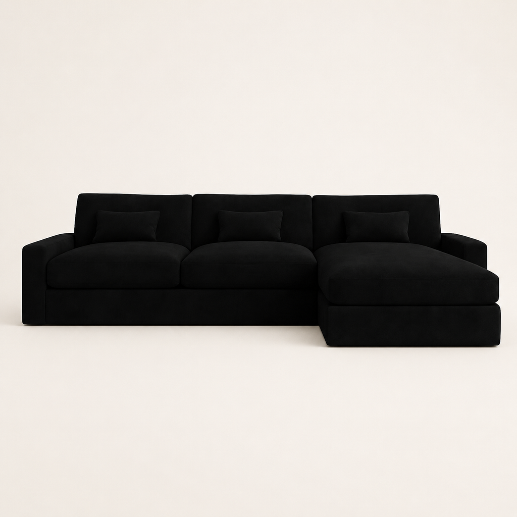 Luxe Corner Sofa - Fibre-Topped Sink-In Seats