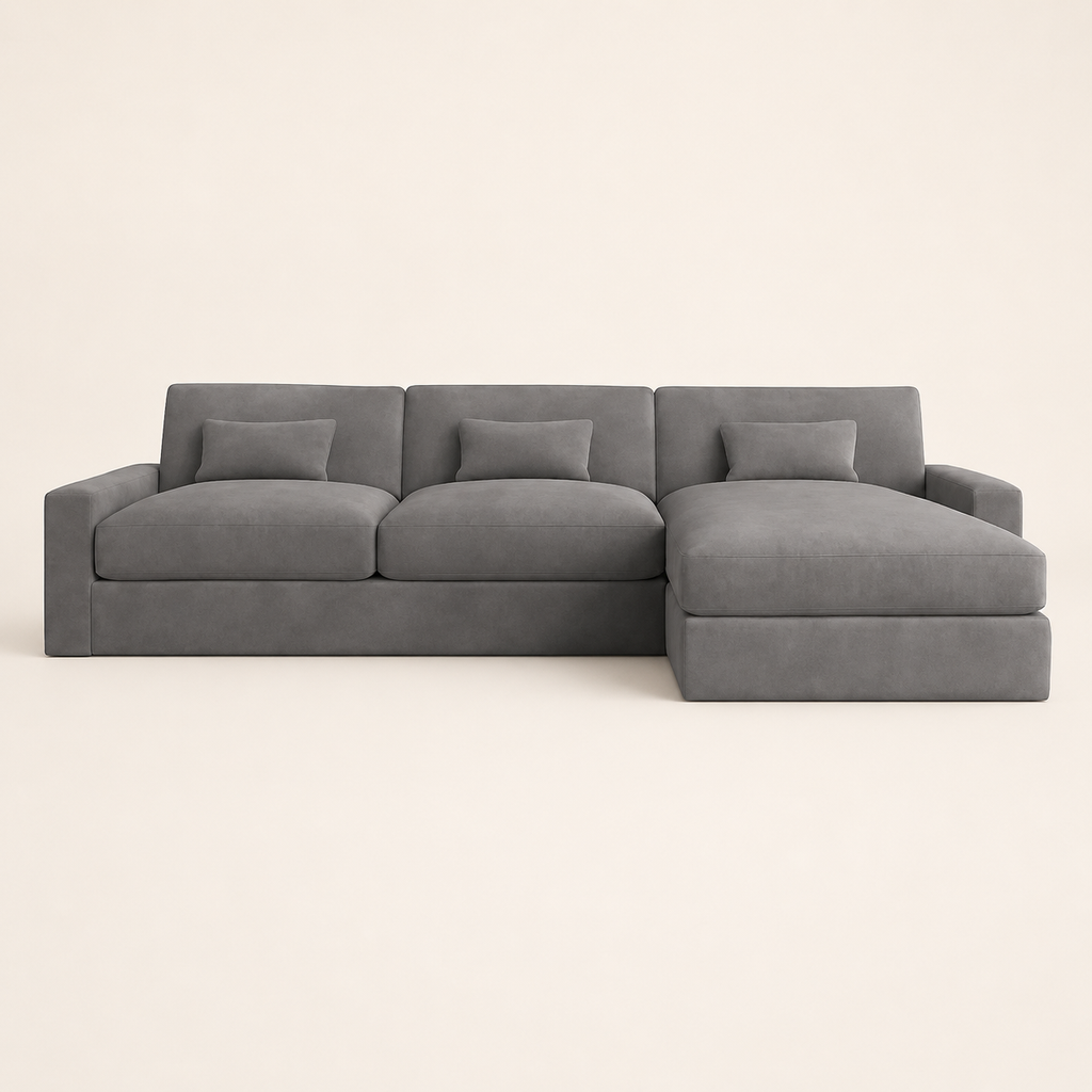 Luxe Corner Sofa - Fibre-Topped Sink-In Seats