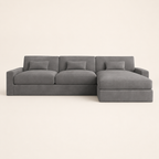 Luxe Corner Sofa - Fibre-Topped Sink-In Seats