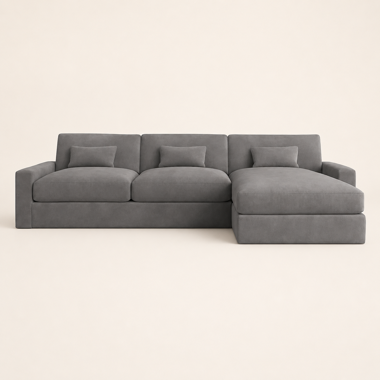 Luxe Corner Sofa - Fibre-Topped Sink-In Seats