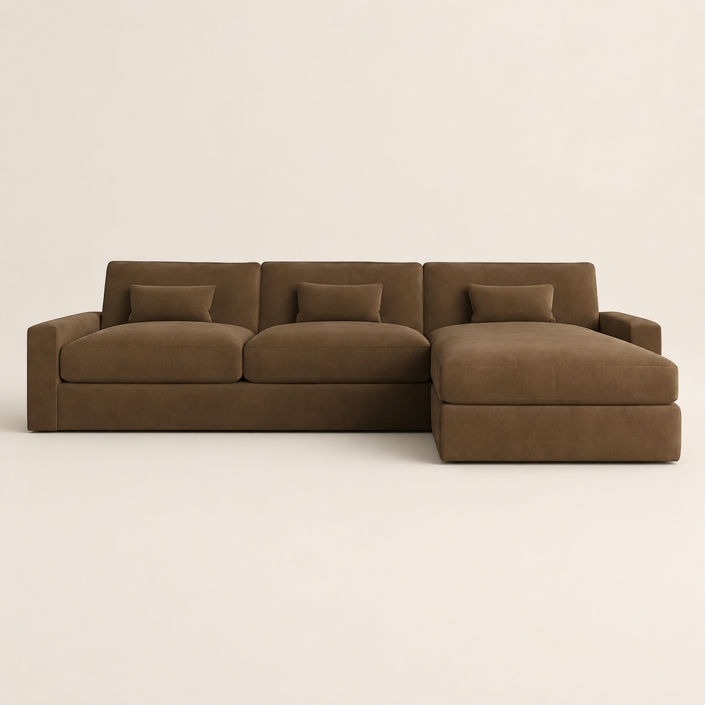 Luxe Corner Sofa - Fibre-Topped Sink-In Seats