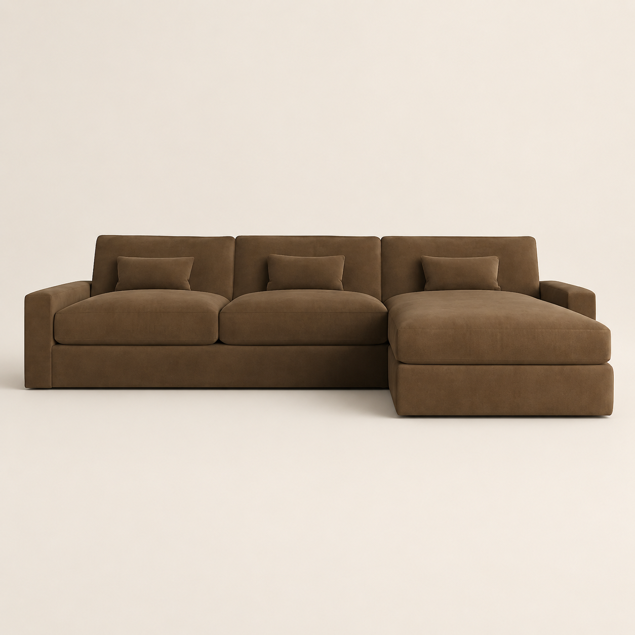 Luxe Corner Sofa - Fibre-Topped Sink-In Seats