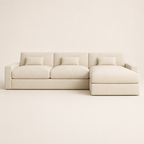 Luxe Corner Sofa - Fibre-Topped Sink-In Seats