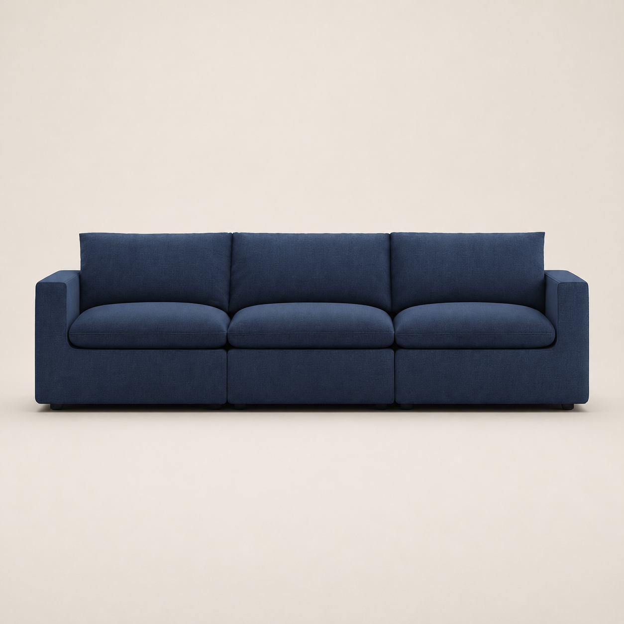 Lux Extended Modular Feather-Filled Sofa