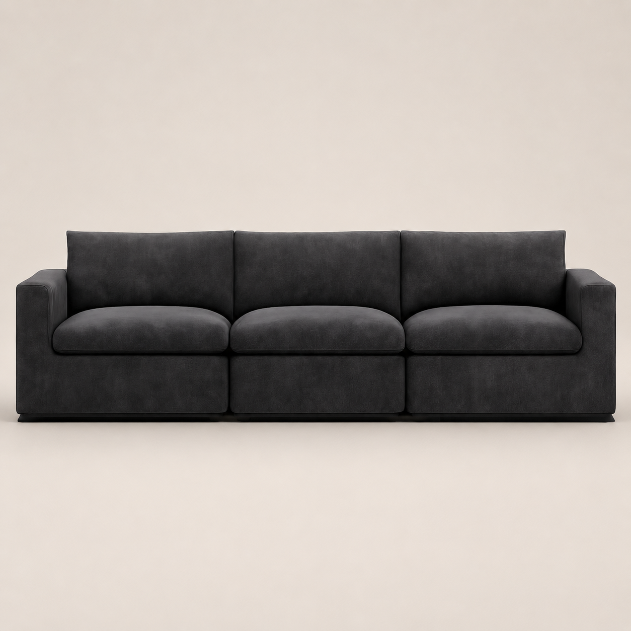 Lux Extended Modular Feather-Filled Sofa