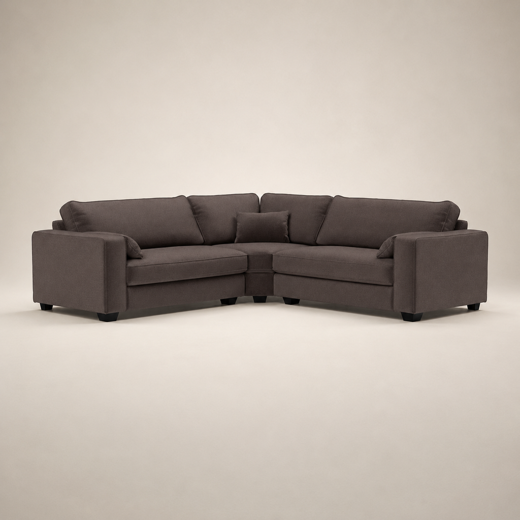 Verdi XL Double Corner Sofa - Double Espresso