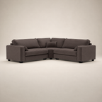 Verdi XL Double Corner Sofa - Double Espresso