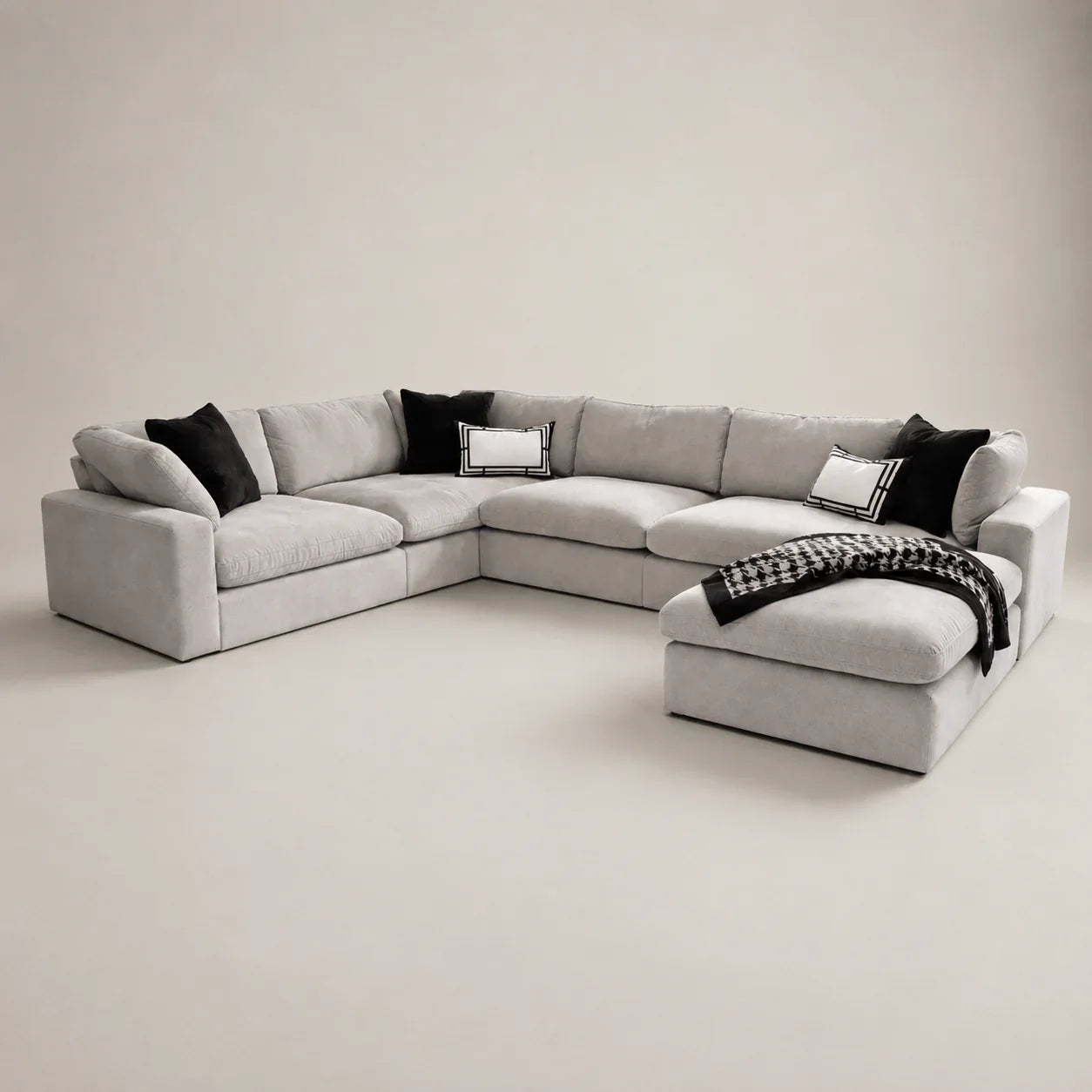 Kensington Large U-Shape Sofa & Footstool Bundle