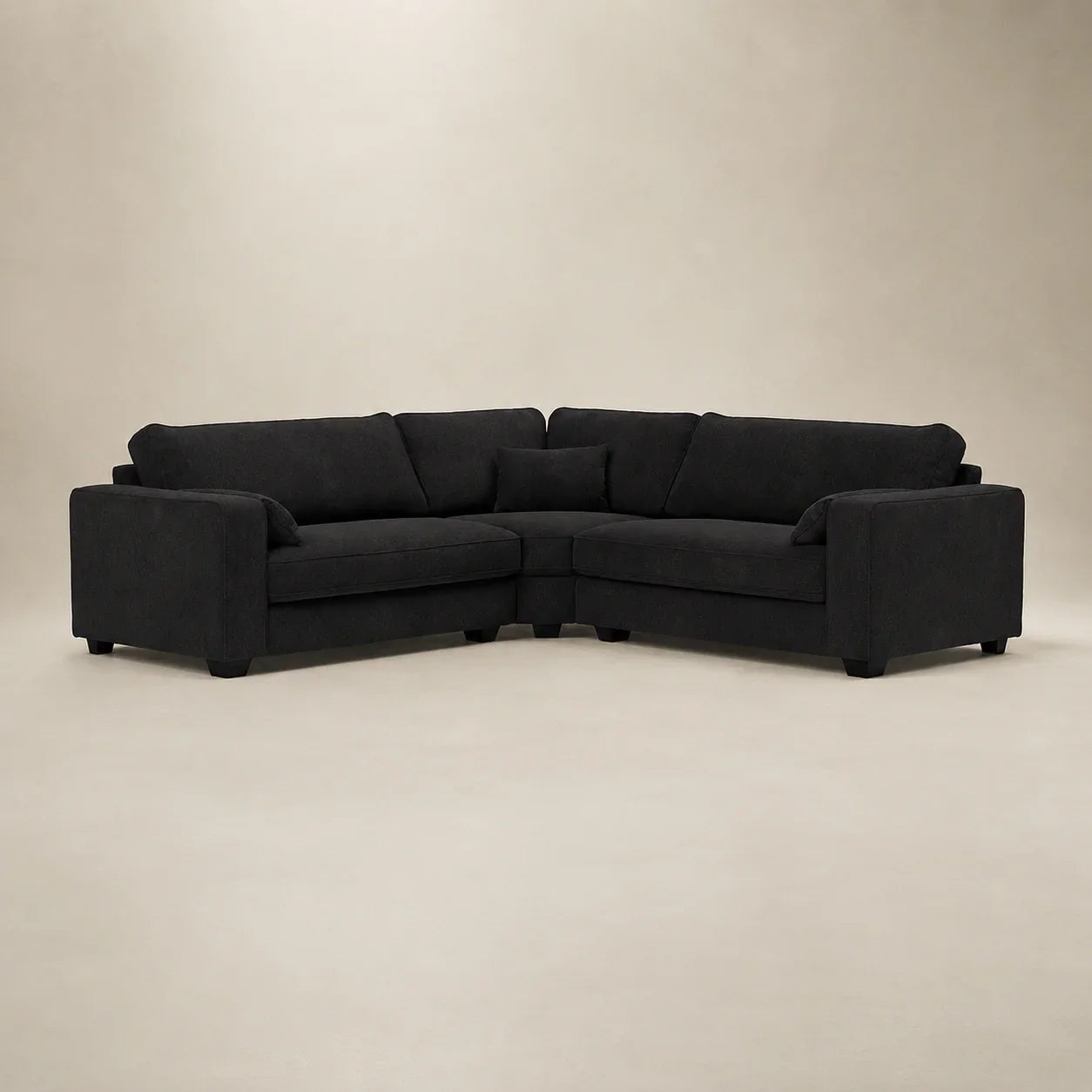 Verdi XL Double Corner Sofa - Black Top