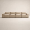 Luxury beige modular sofa with plush cushions, ideal for modern living rooms