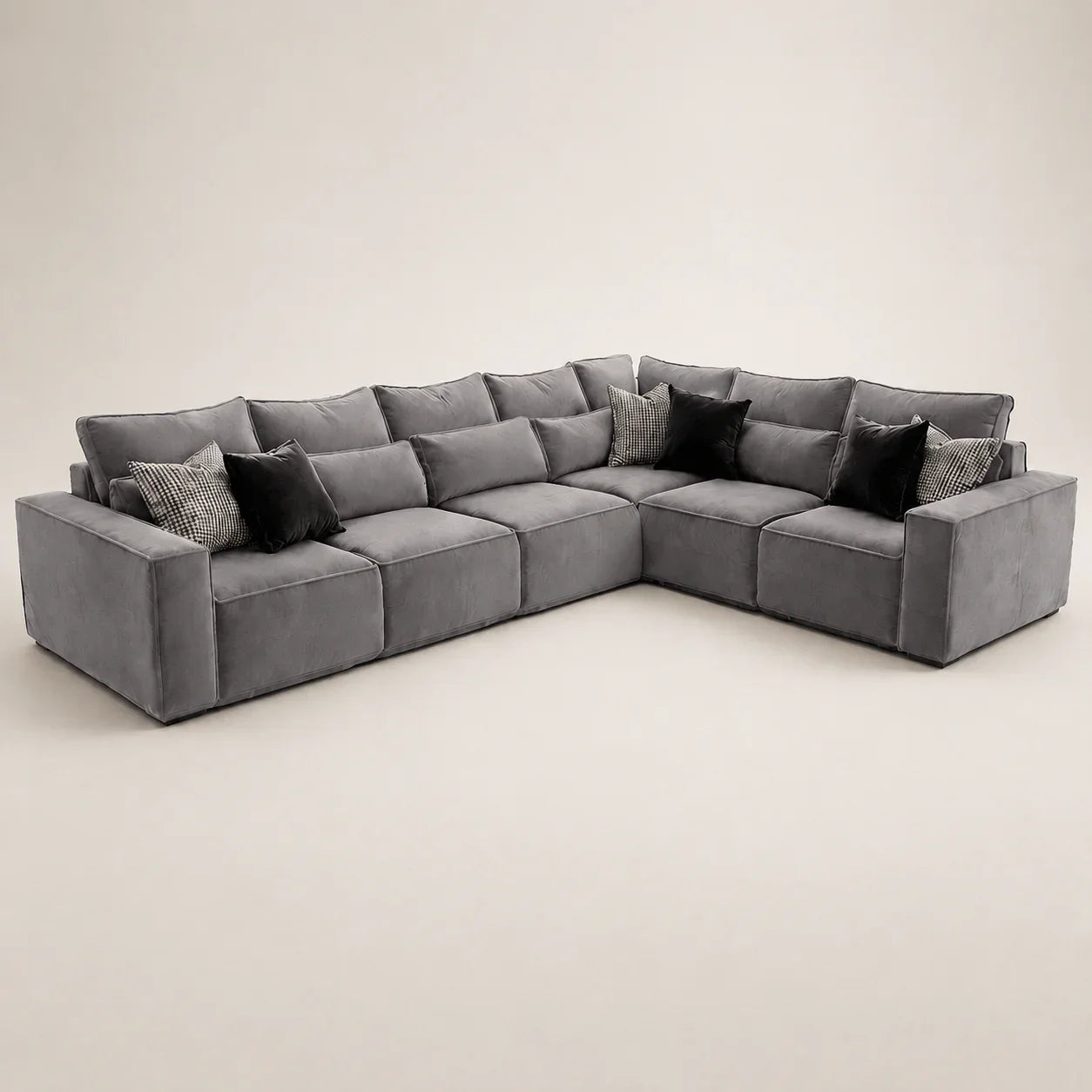 Maison 6 Piece XL Modular Corner Sofa - Closed End