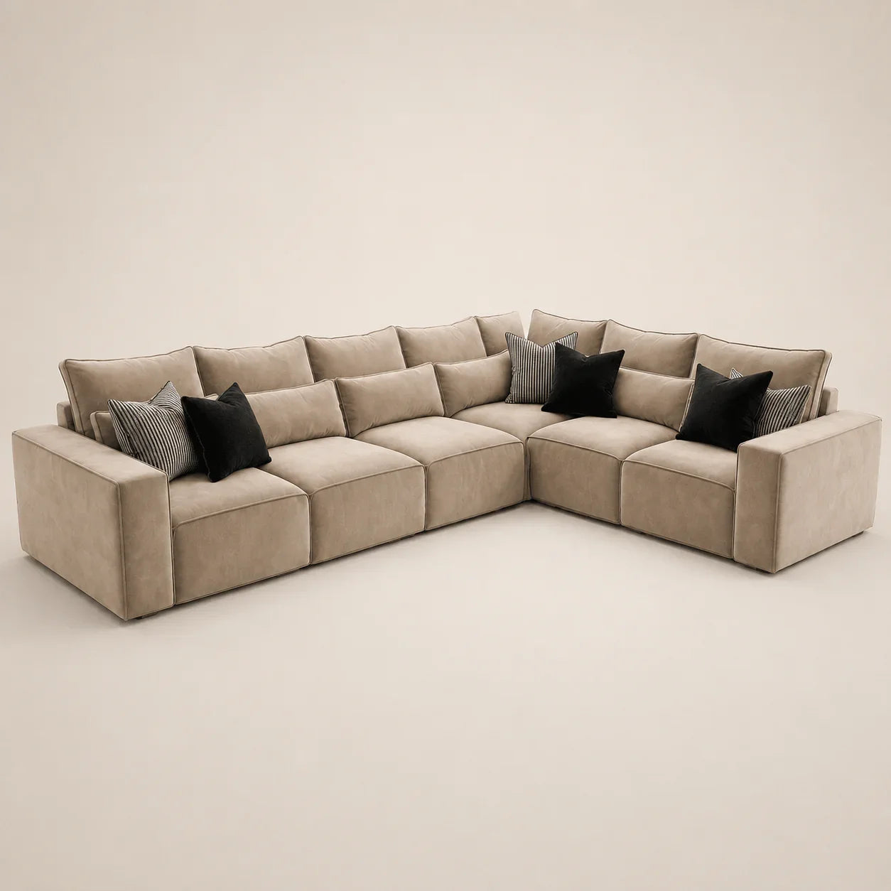 Maison 6 Piece XL Modular Corner Sofa - Closed End