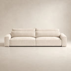 Modern beige luxury sofa with modular design, perfect for contemporary living rooms