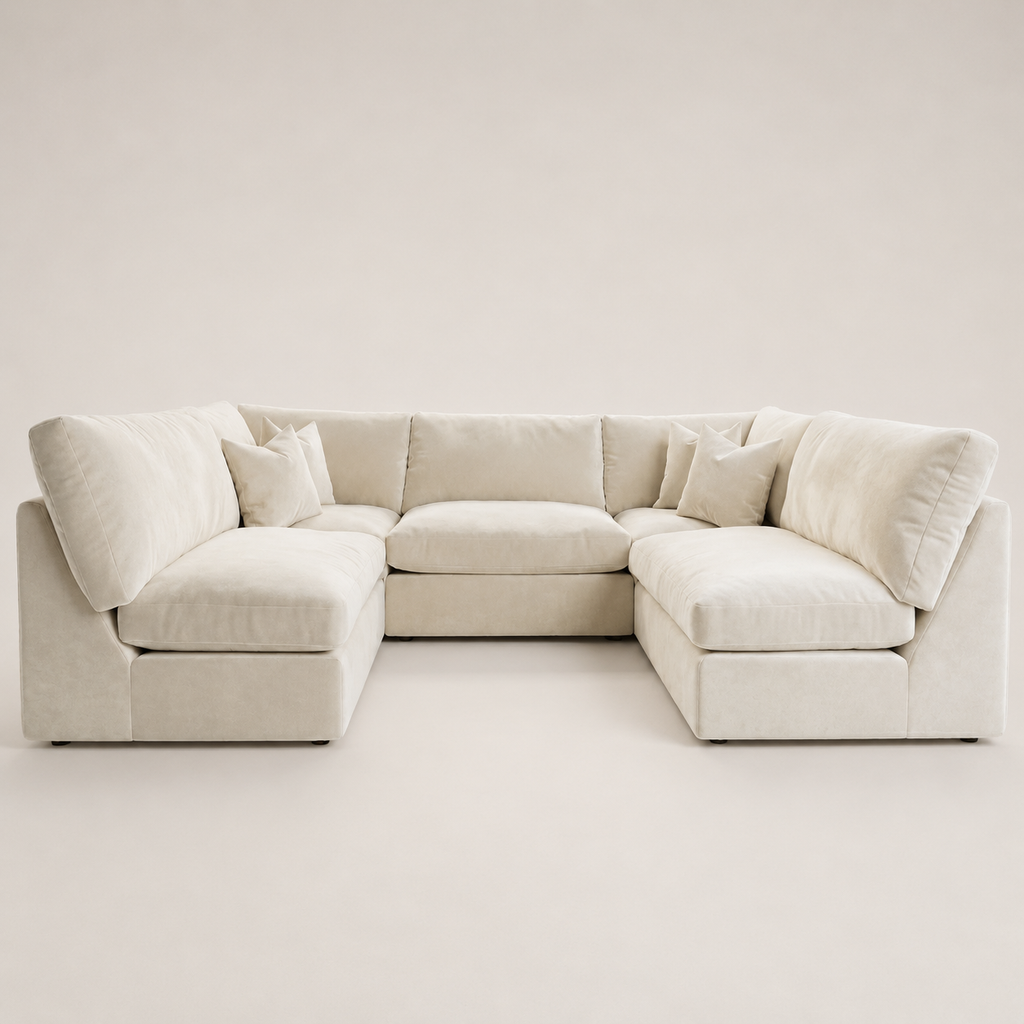 Orion U Shape Feather Filled Cinema Sofa