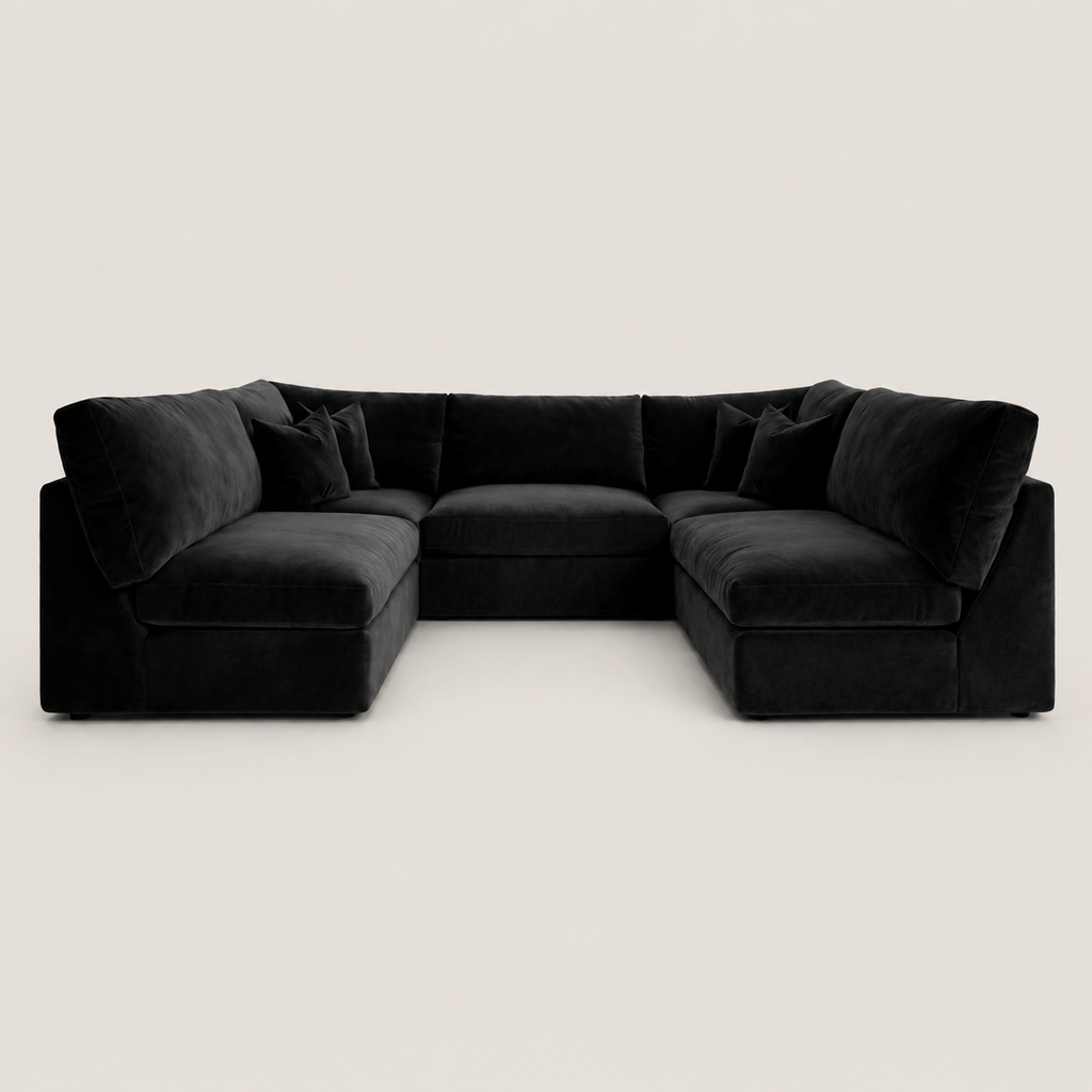 Orion U Shape Feather Filled Cinema Sofa