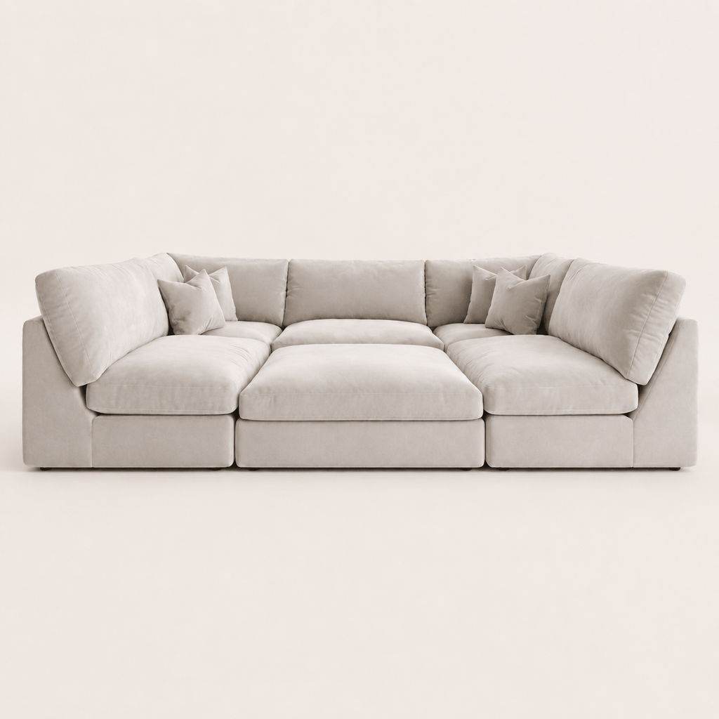 Orion U Shape Feather Filled Cinema Sofa