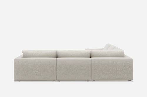 Lux 5-Seater Modular Corner Sofa & Footstool Bundle
