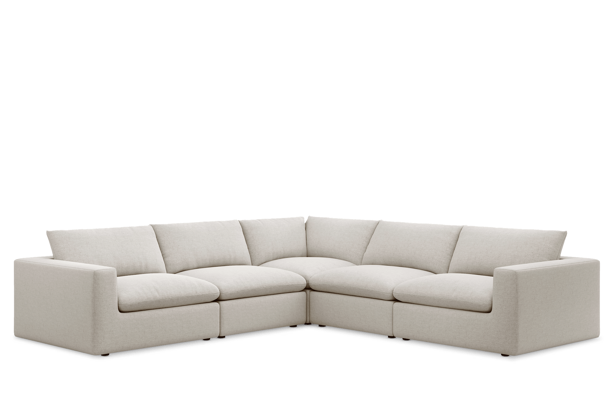 Lux 5-Seater Modular Corner Sofa & Footstool Bundle