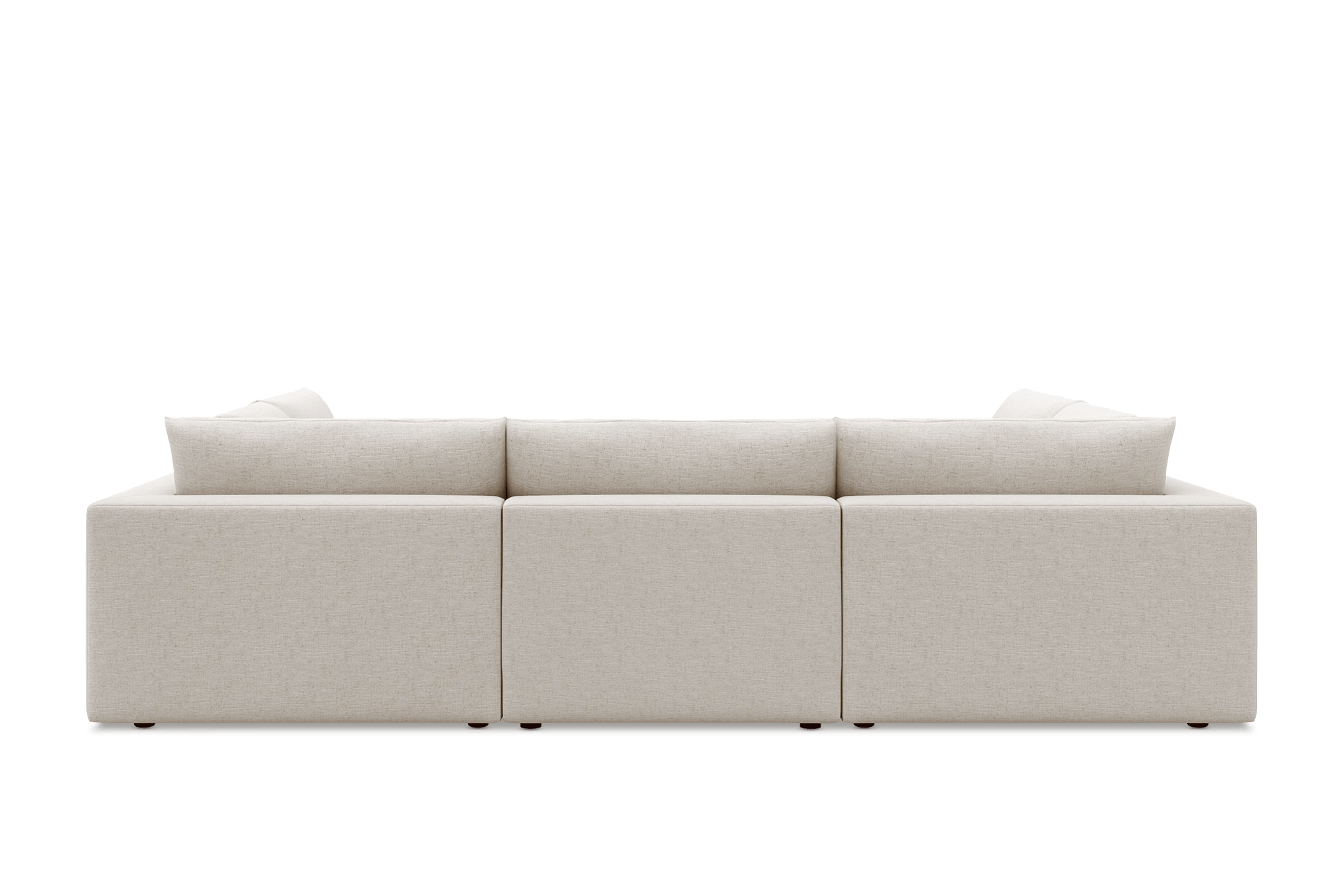 Lux Pit-Sectional Feather Cinema Sofa