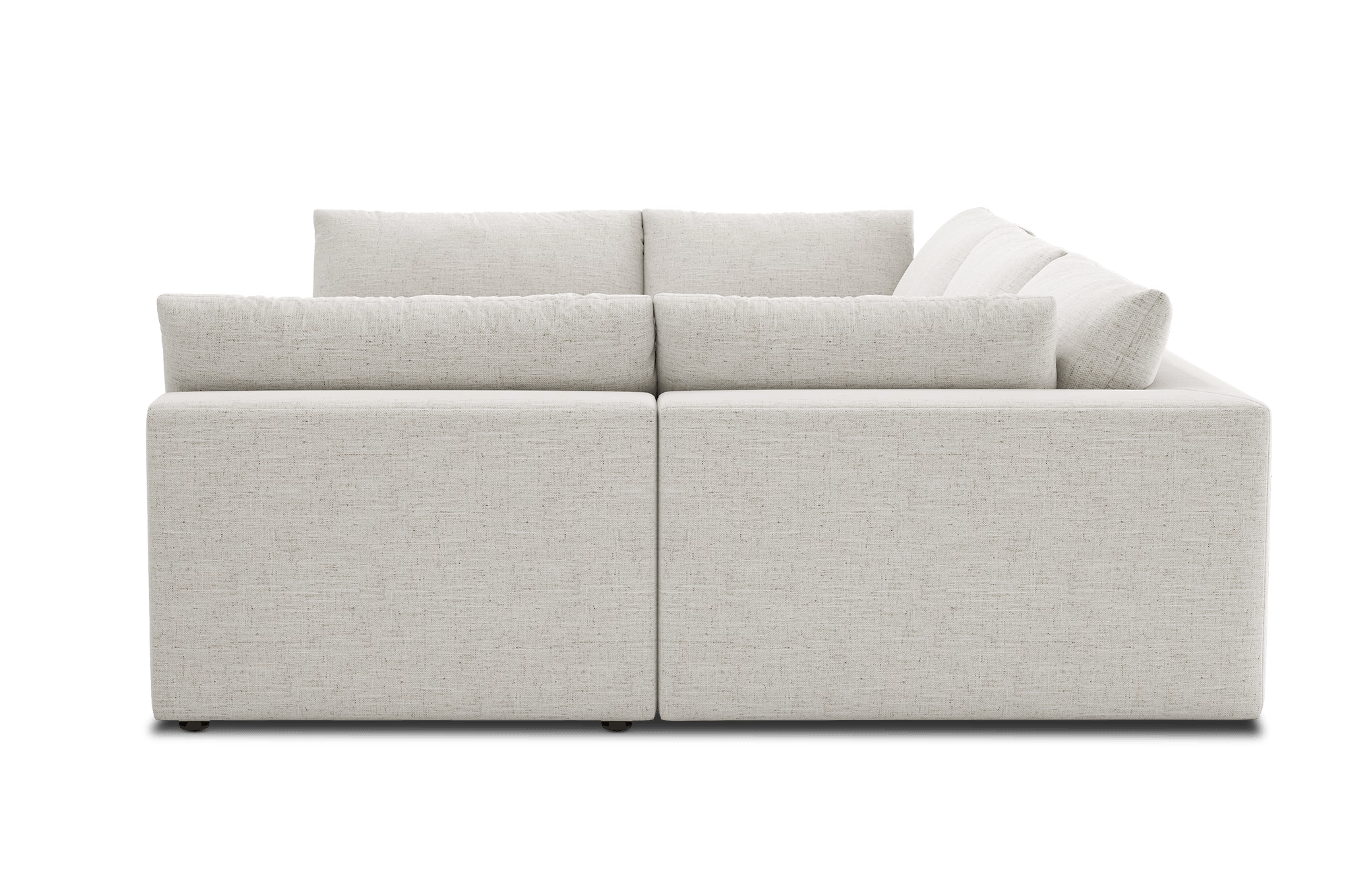 Lux Pit-Sectional Feather Cinema Sofa