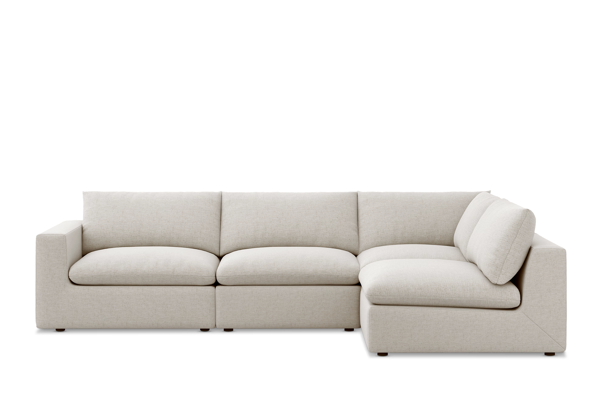 Lux Feather Filled Open Corner Sofa