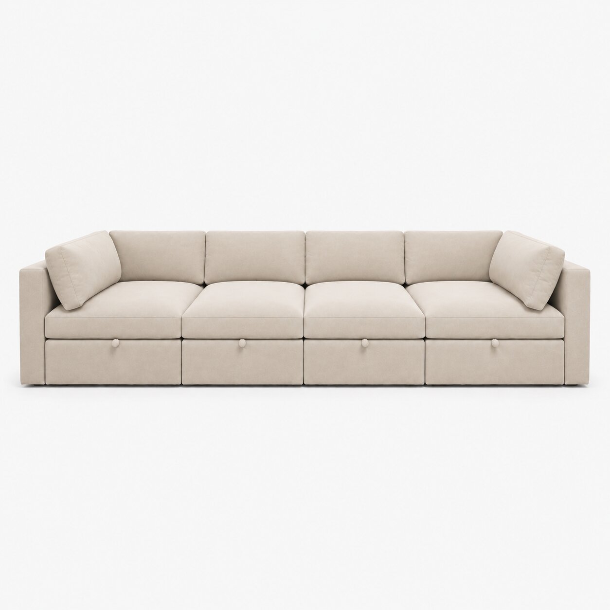 Bellano Grand Pit Sofa + Storage Ottoman