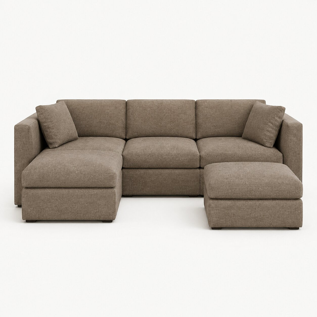 Bellano Large L-Shape Sofa + Storage Ottoman
