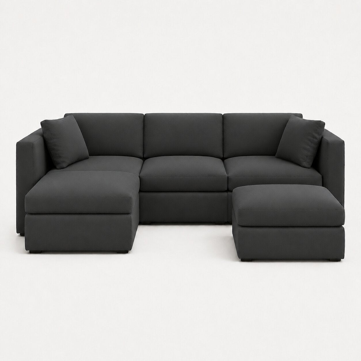 Bellano Large L-Shape Sofa + Storage Ottoman