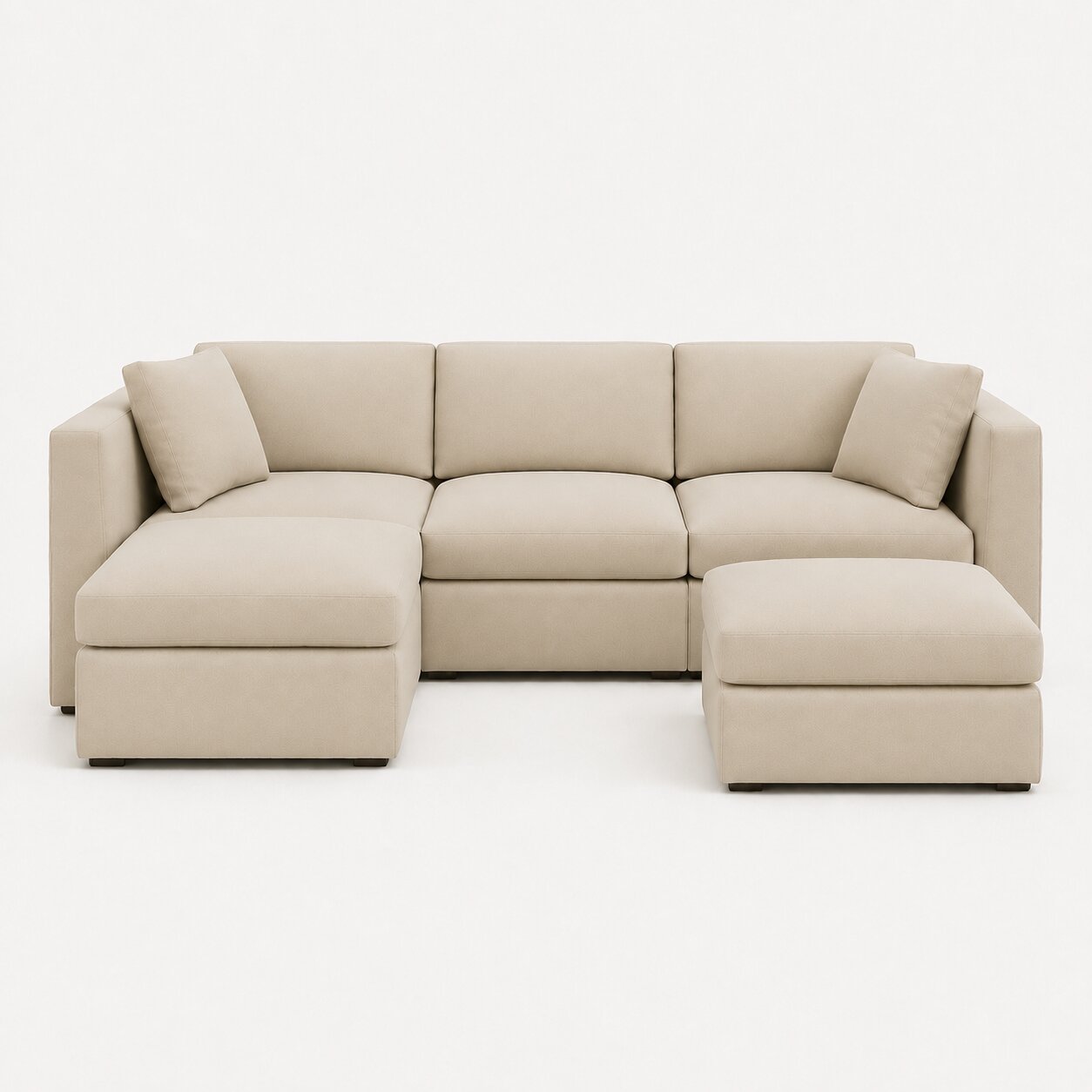 Bellano Large L-Shape Sofa + Storage Ottoman