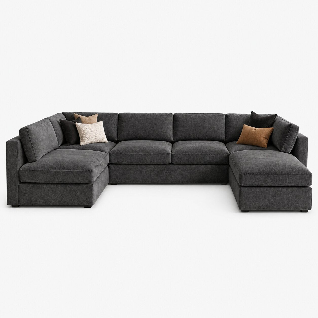 Bellano U-Shape Sofa + Storage Ottoman