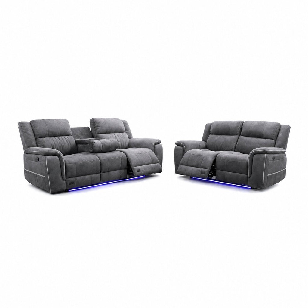 Dusk Microfibre Electric Recliner 3+2 Seater Sofa Set